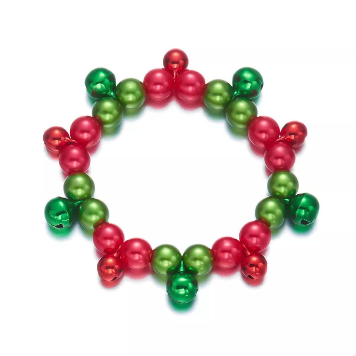 Christmas Holiday Beaded Bell Bracelet - alternate jewelry view