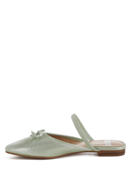 Glitter Ballet Mule Flats