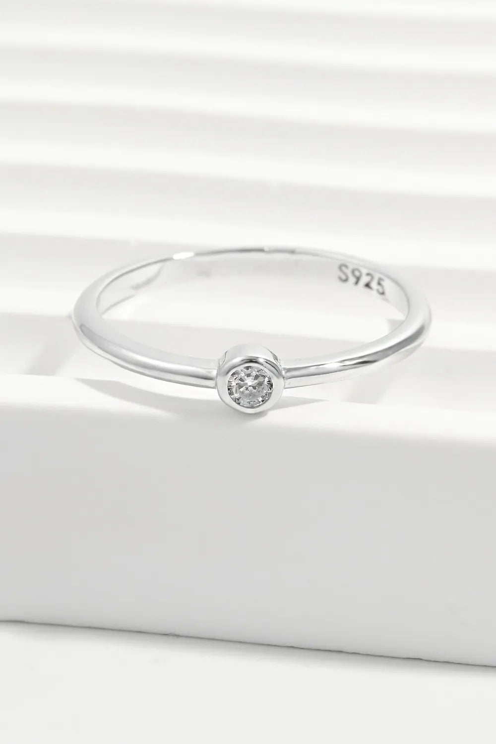 Sterling Silver Inland Zircon Ring in Silver - women's ring