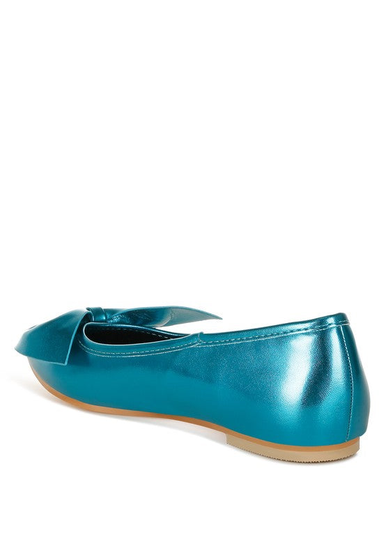 Metallic Pleather Flats