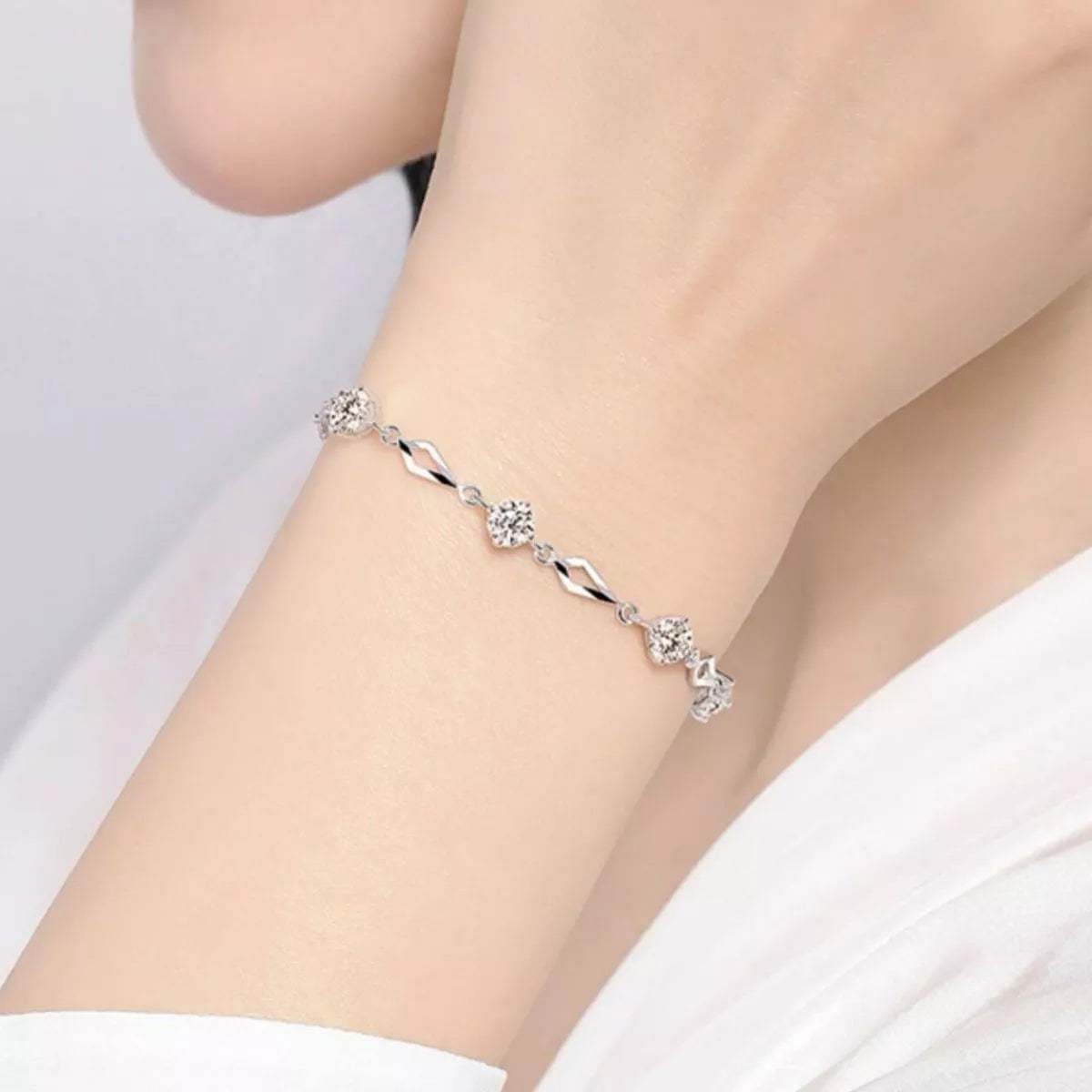 Sterling Silver Bracelet - alternate jewelry view