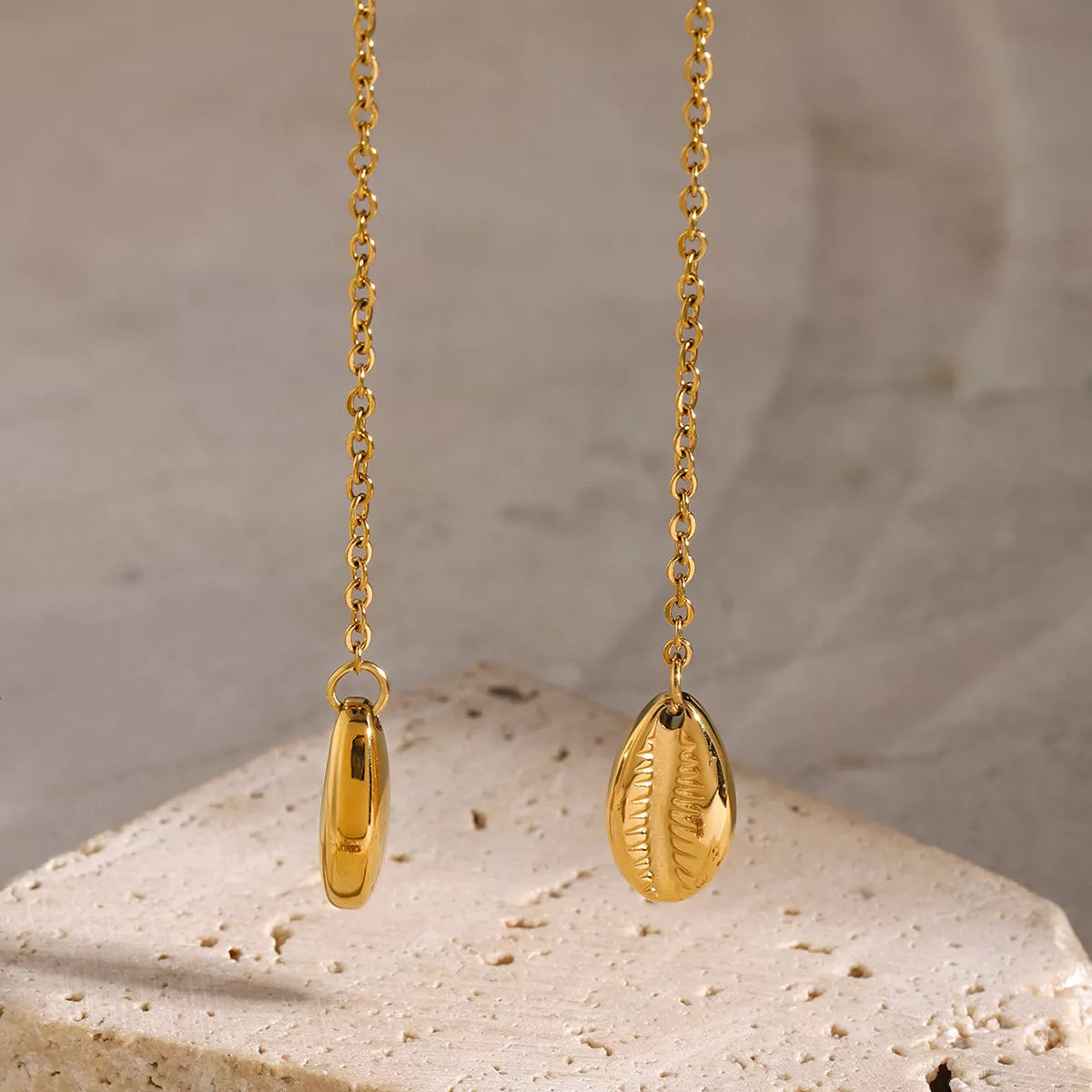 18K Gold-Plated Y-Shaped Necklace - alternate necklace view