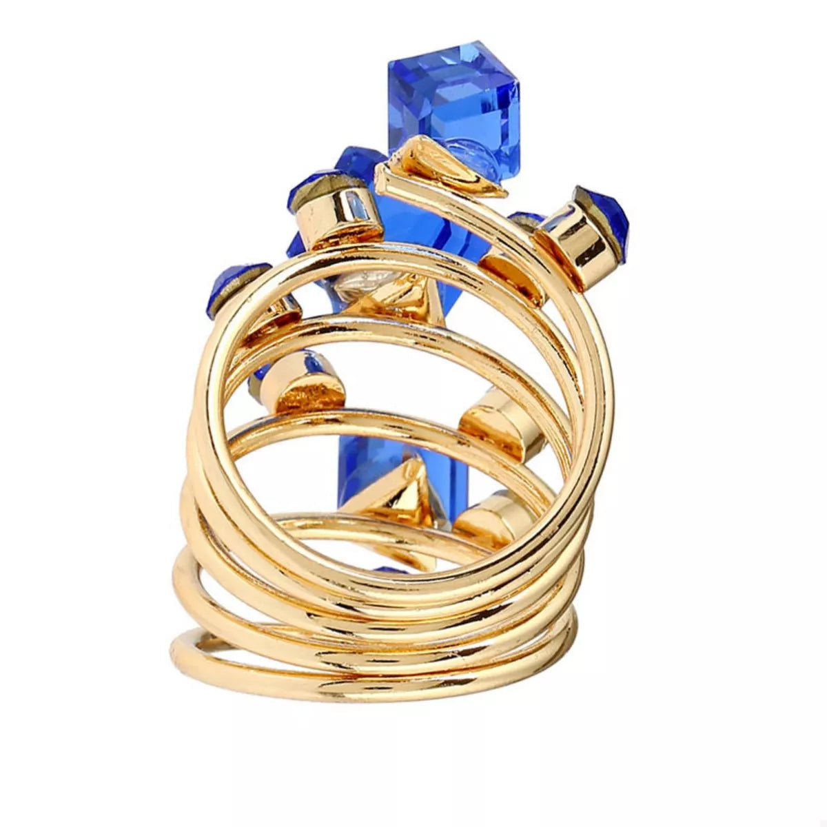18K Gold-Plated Multi-Layered Ring - alternate ring view