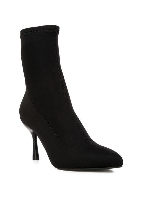 Mid heel sock boot best sale