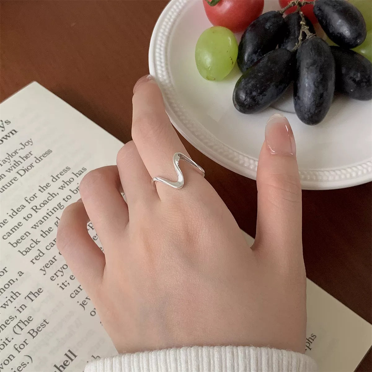 Sterling Silver Irregular Ring in Silver - women's ring