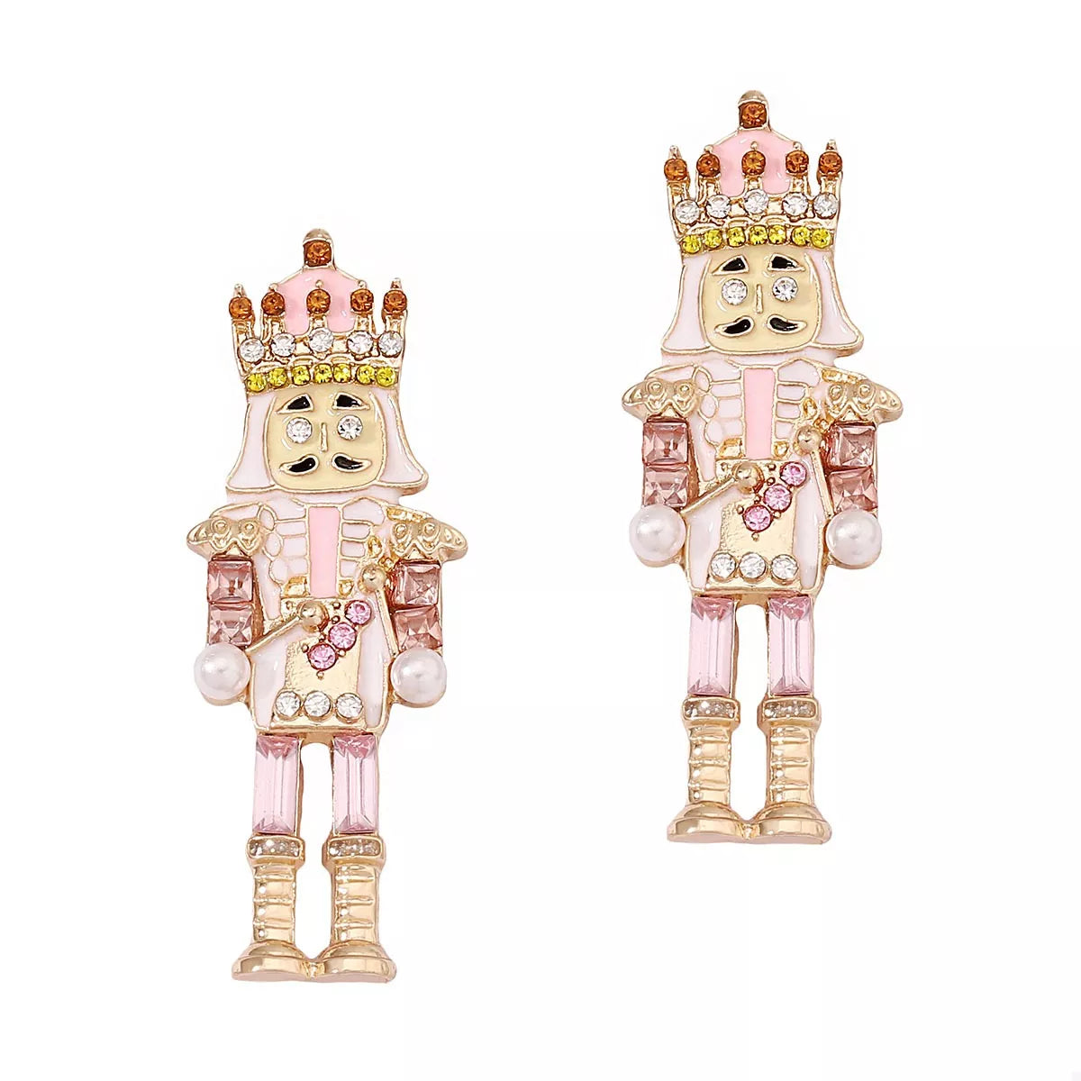 Christmas Nutcracker Earrings - alternate earring view