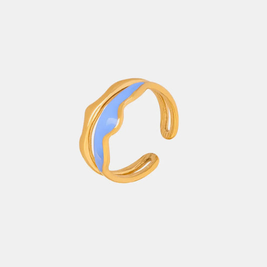 18K Gold-Plated Open Ring in Gold - women's open ring