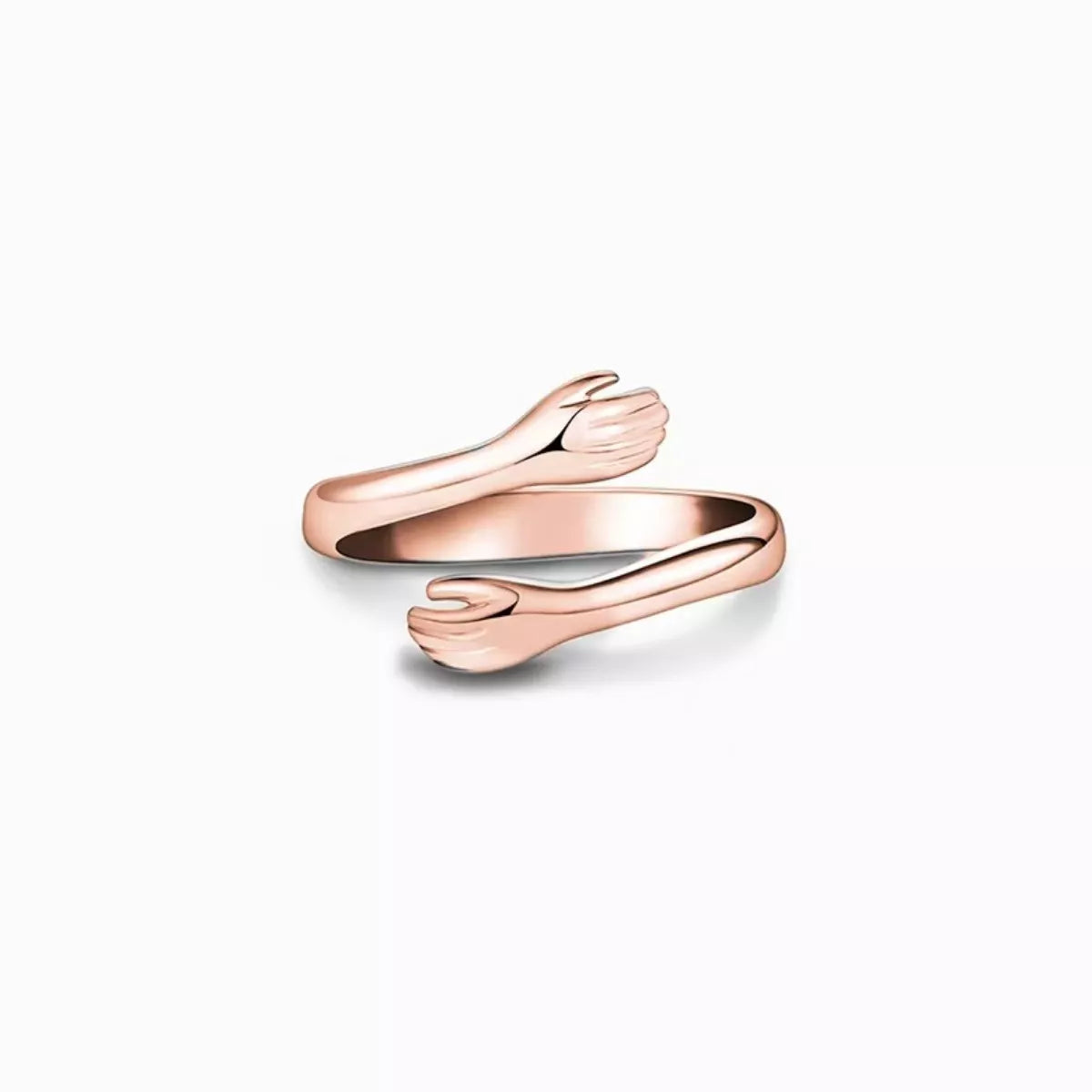 Sterling Silver Hug Bypass Ring - alternate ring view