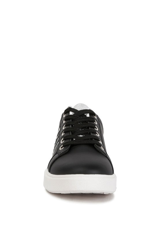 Faux Leather Sneakers