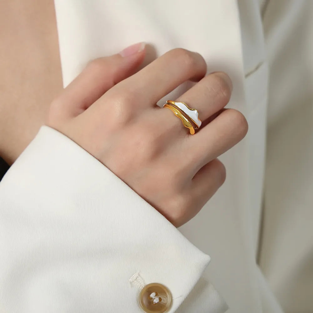 18K Gold-Plated Open Ring - alternate ring view