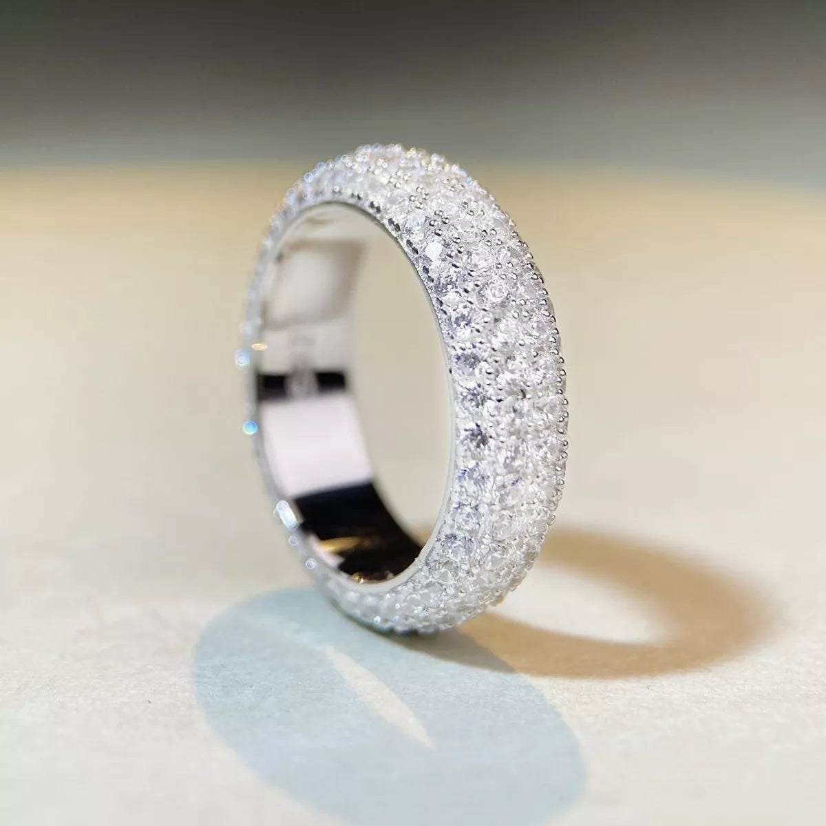 Sterling Silver Zircon Ring in Silver - women's ring