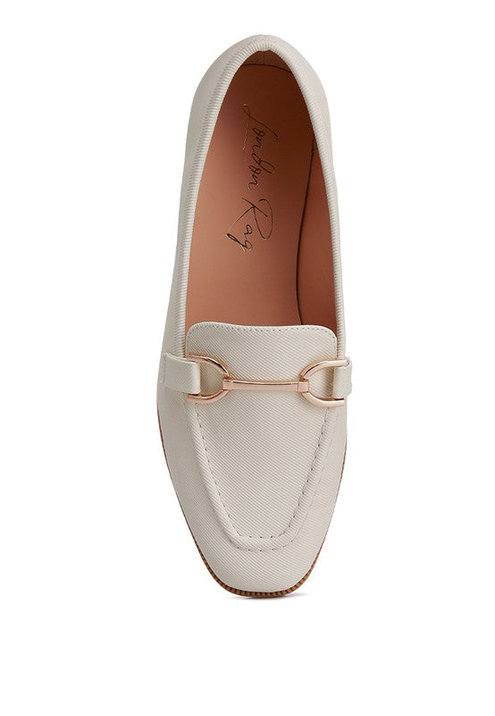 Embellished Horsebit Flat Loafers