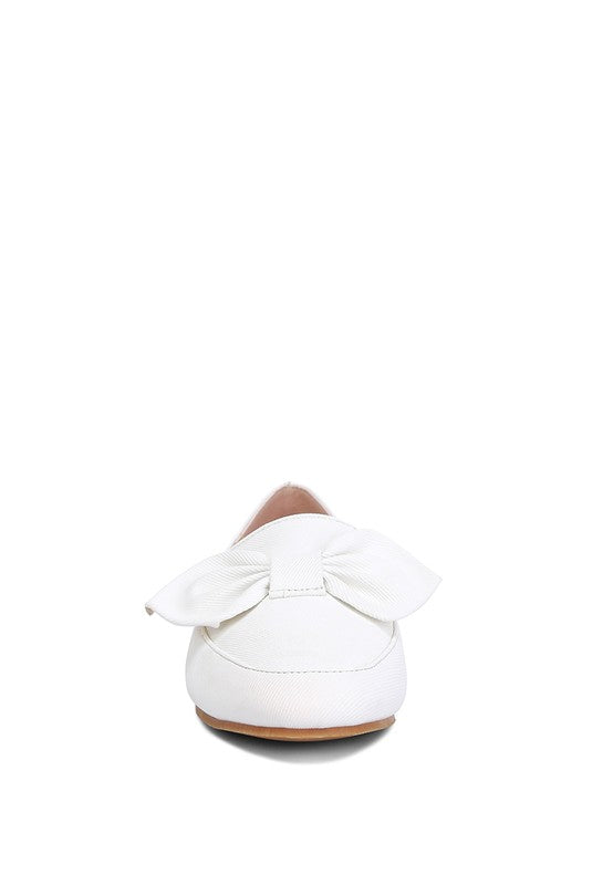 Bow Embellished Loafers