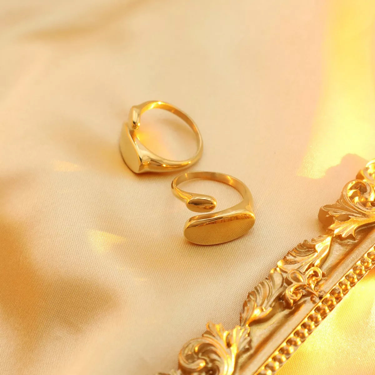 18K Gold-Plated Bypass Ring - alternate ring view