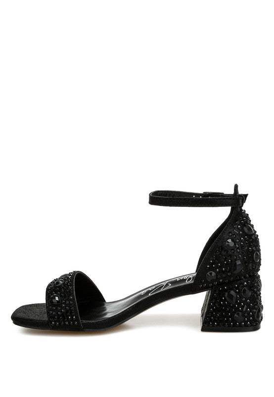 Rhinestone Shimmer Sandals