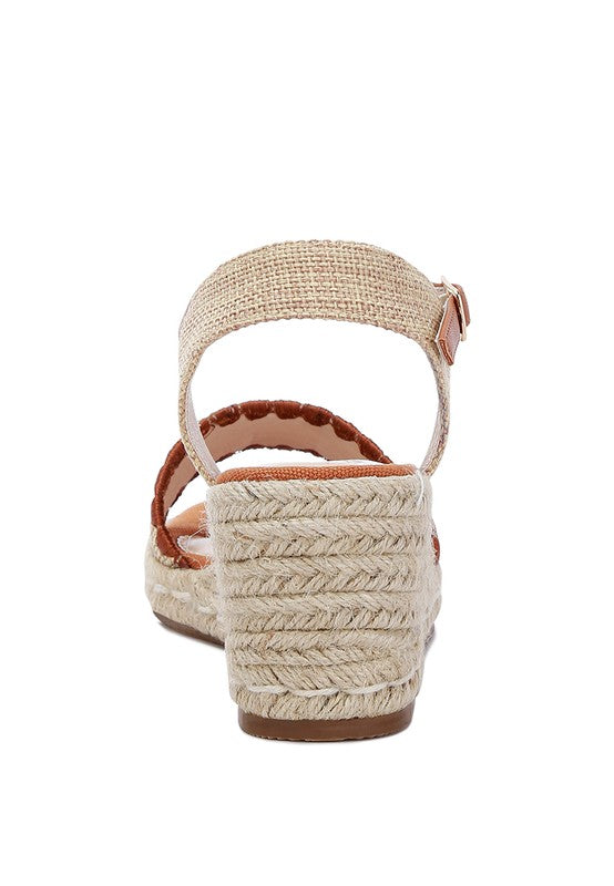 Raffia Wedge Espadrilles Sandals