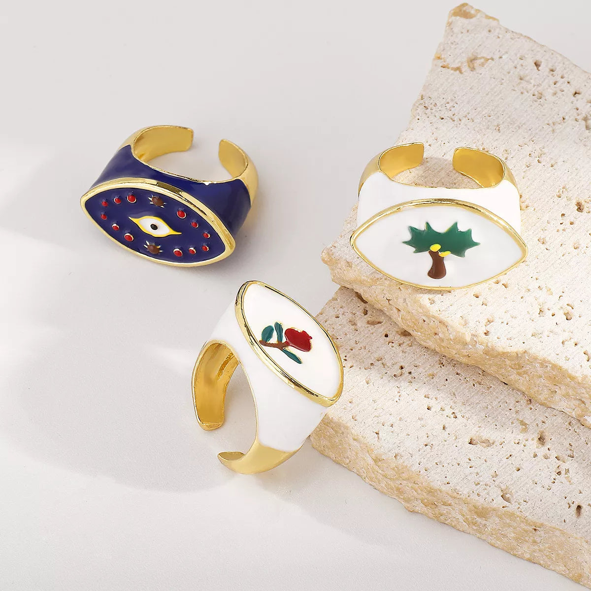 18K Gold-Plated Open Ring - alternate ring view