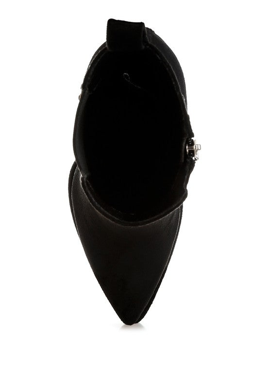 Studs High Ankle Boots
