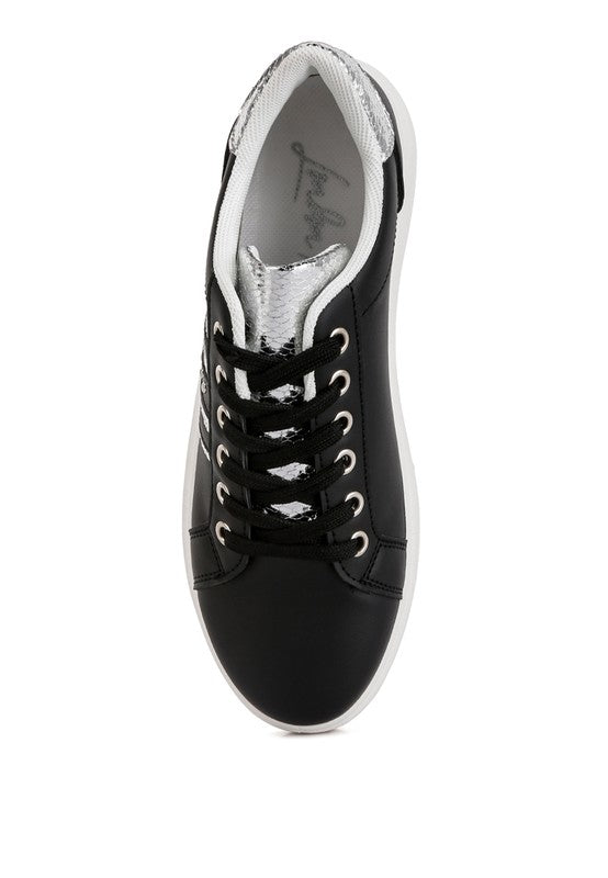 Faux Leather Sneakers