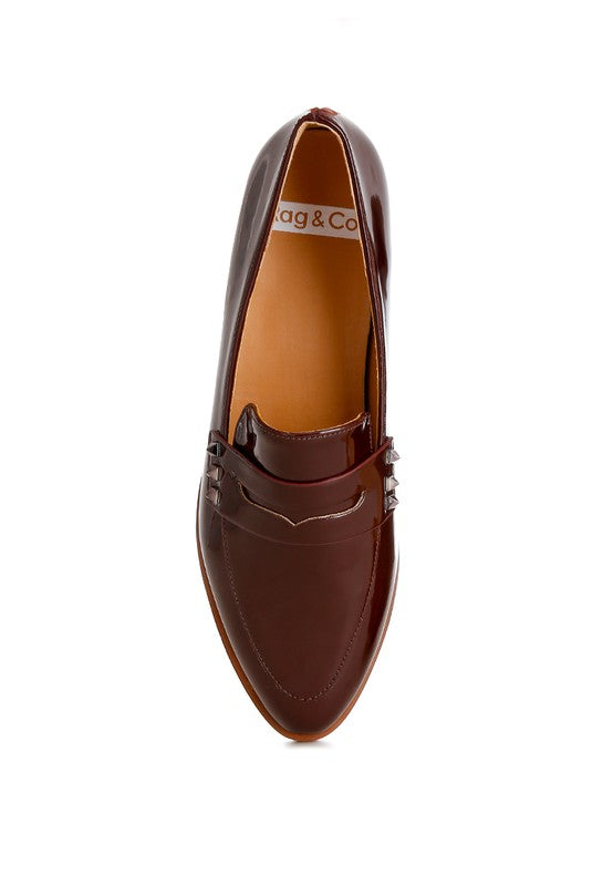 Patent Pleather Penny Loafers