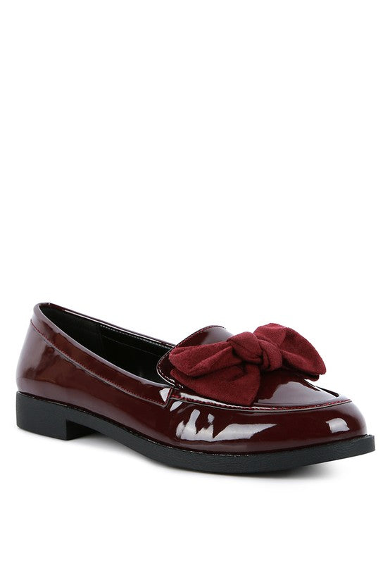 Bow-Tie Patent Loafers