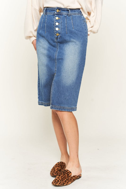 Button Down Skirt