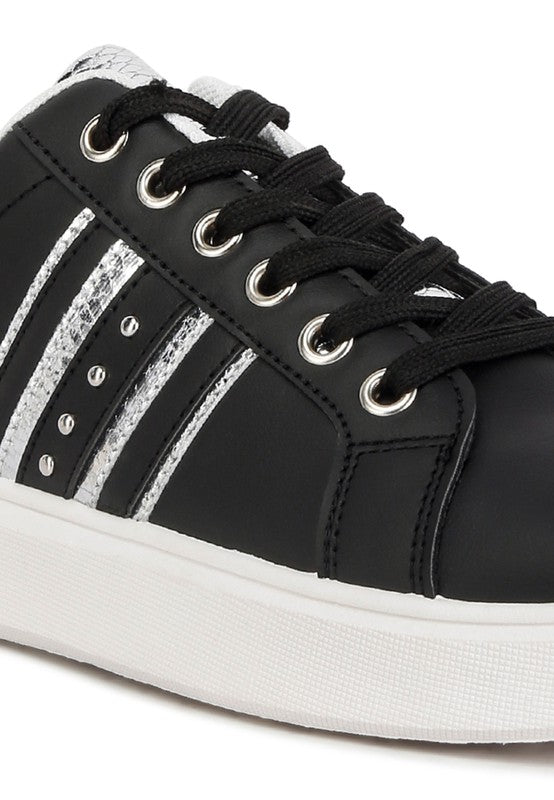 Faux Leather Sneakers