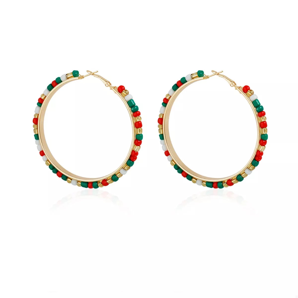 18K Gold-Plated Hoop Earrings - alternate earring view