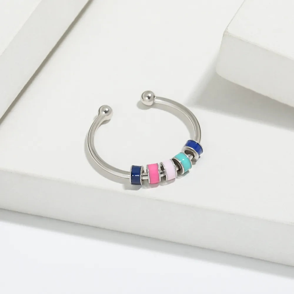 Sterling Silver Oil Drip Ring in Style B - women's ring