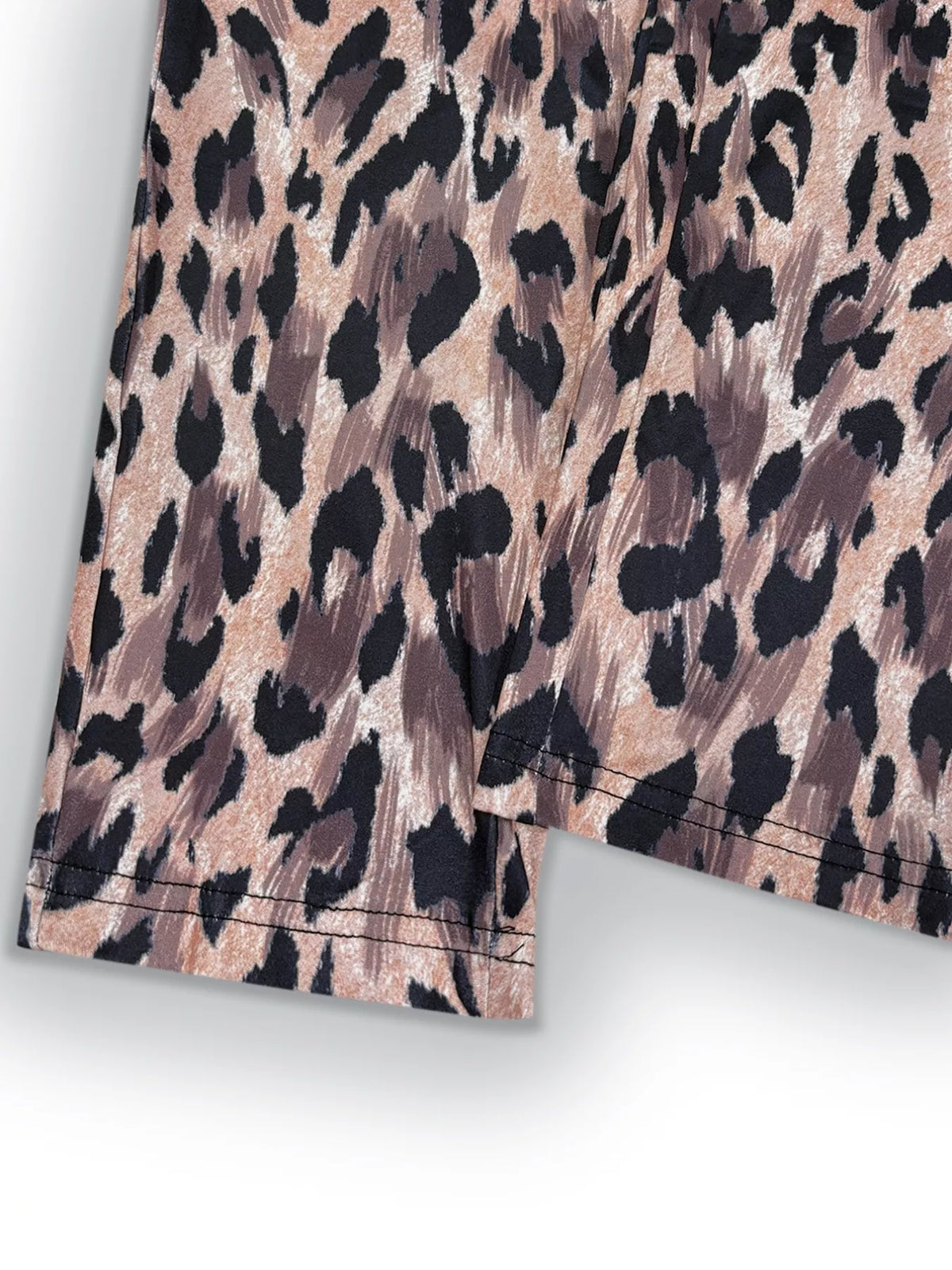 Leopard Print Top and Pants Set - alternate product view