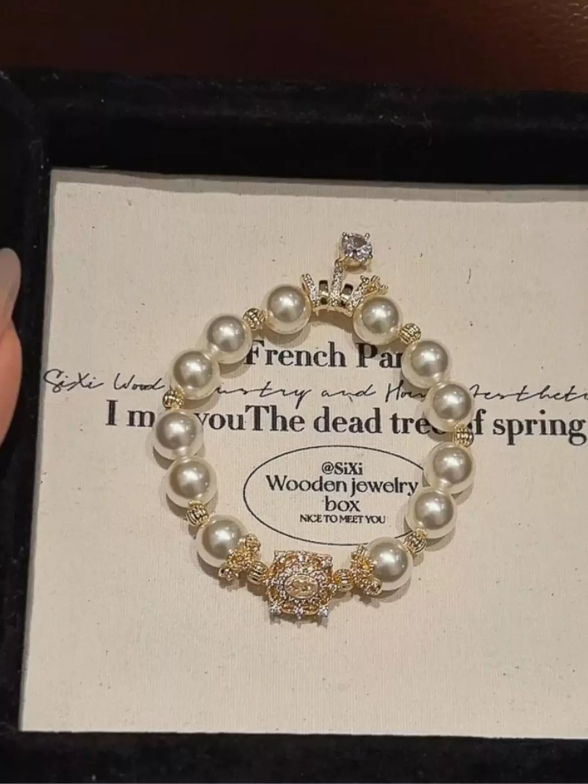 18K Gold-Plated Pearl Bracelet in Gold - women's pearl bracelet