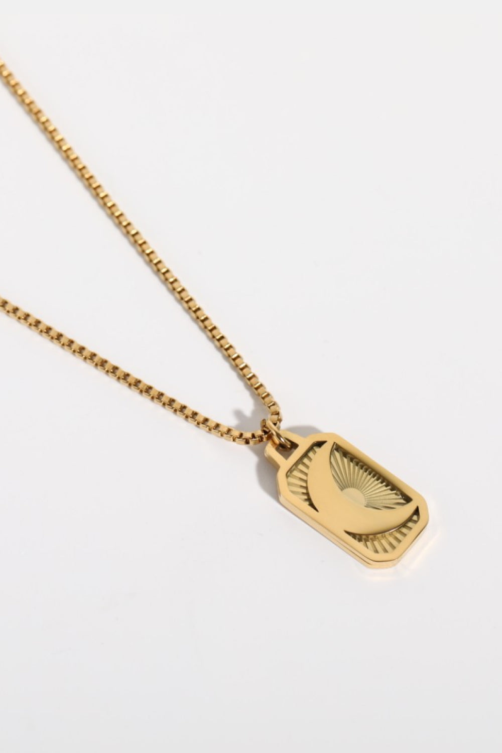Stainless Steel 18K Gold-Plated Necklace - alternate necklace view
