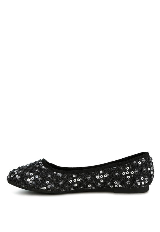 Sequin Ballet Flats