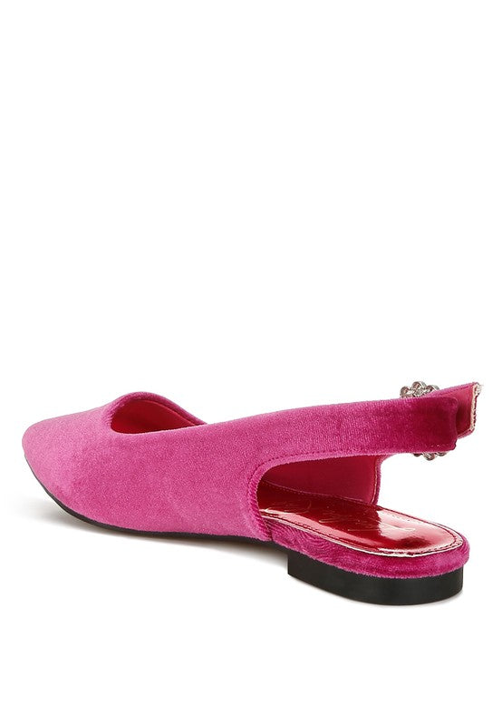 Velvet Slingback Flats