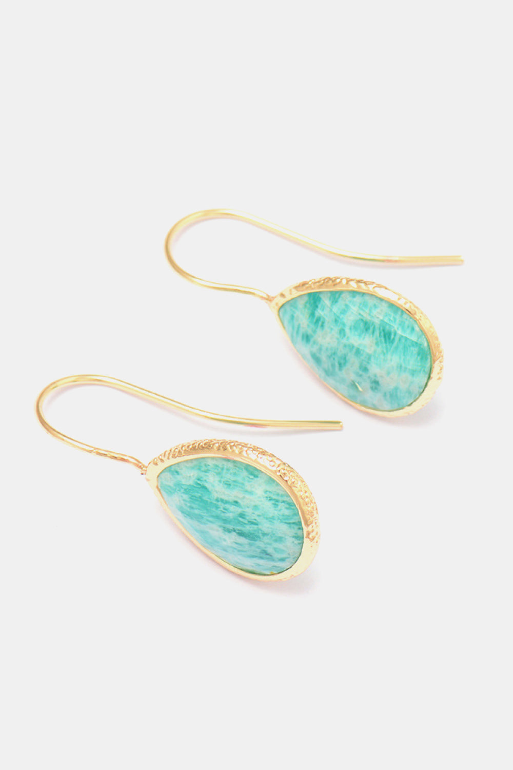 Handmade Natural Stone Teardrop Earrings in Royal Blue - women's drop earrings