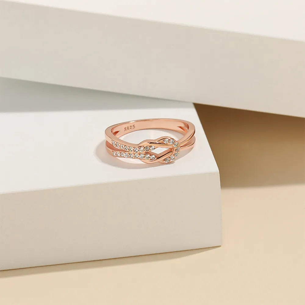 Zircon Sterling Silver Ring in Silver - women's ring
