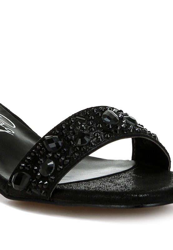 Rhinestone Shimmer Sandals