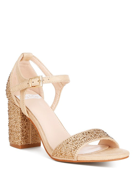 Rhinestones Embellished Sandals