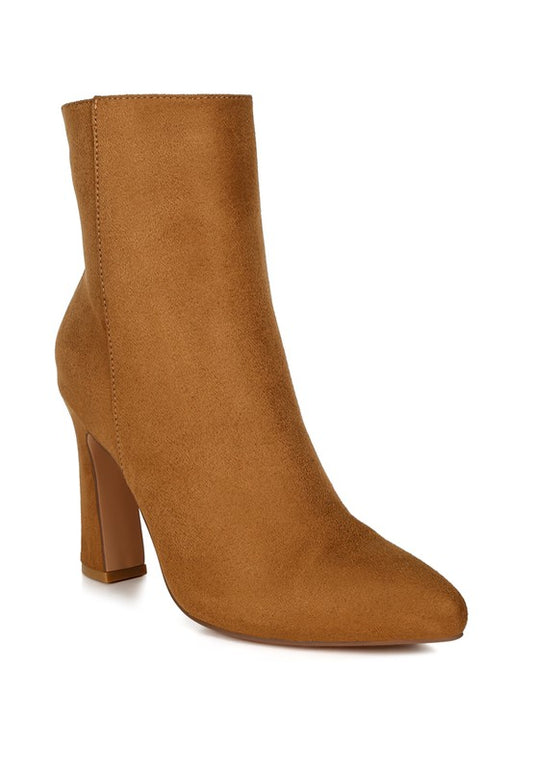 Block Heeled Ankle Boots