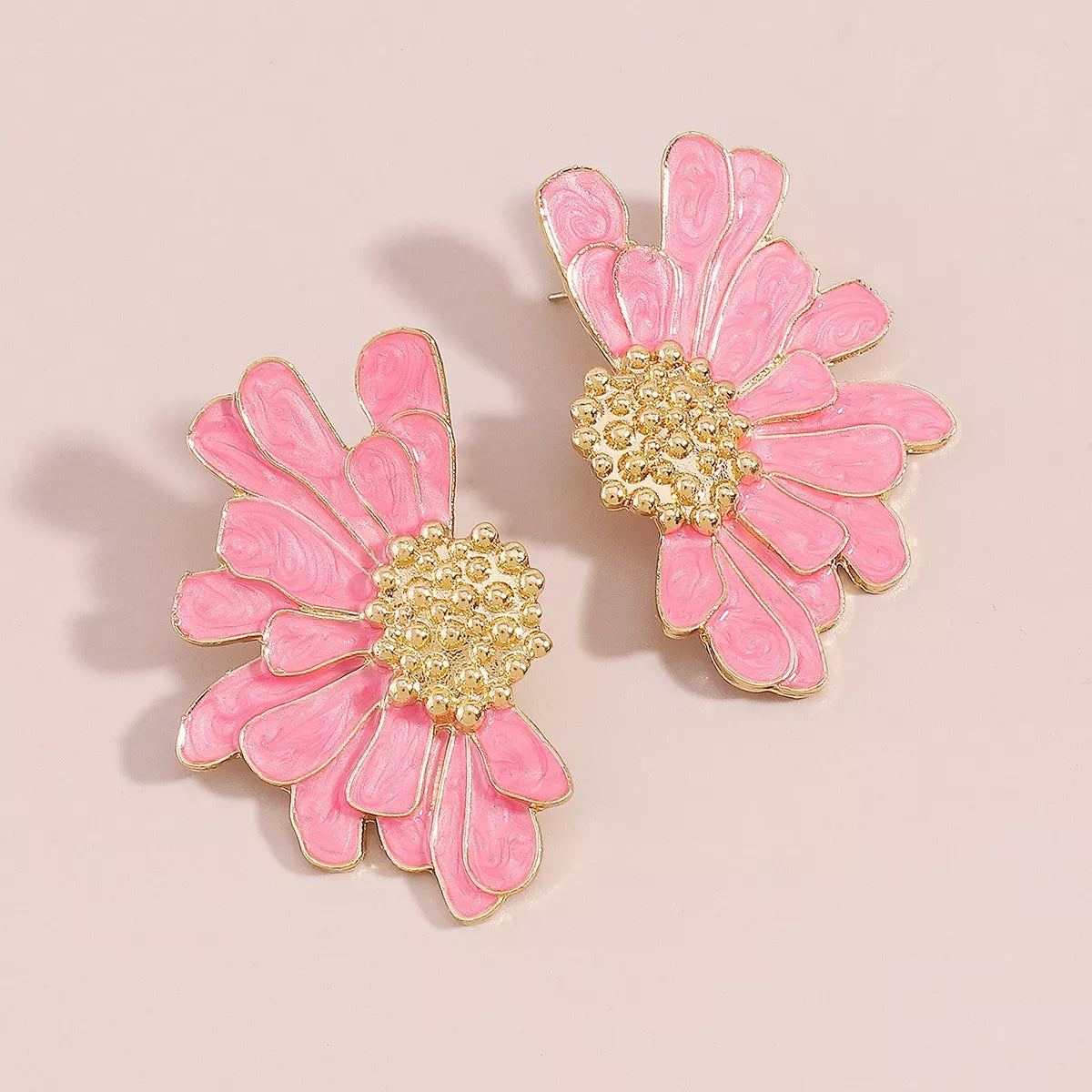 Flower Stud Earrings - alternate earring view
