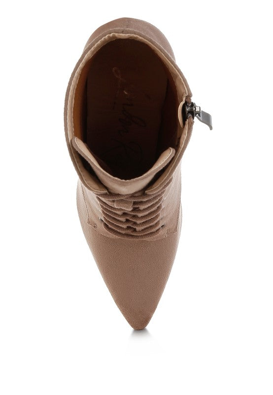 Lace Up Stiletto Boots