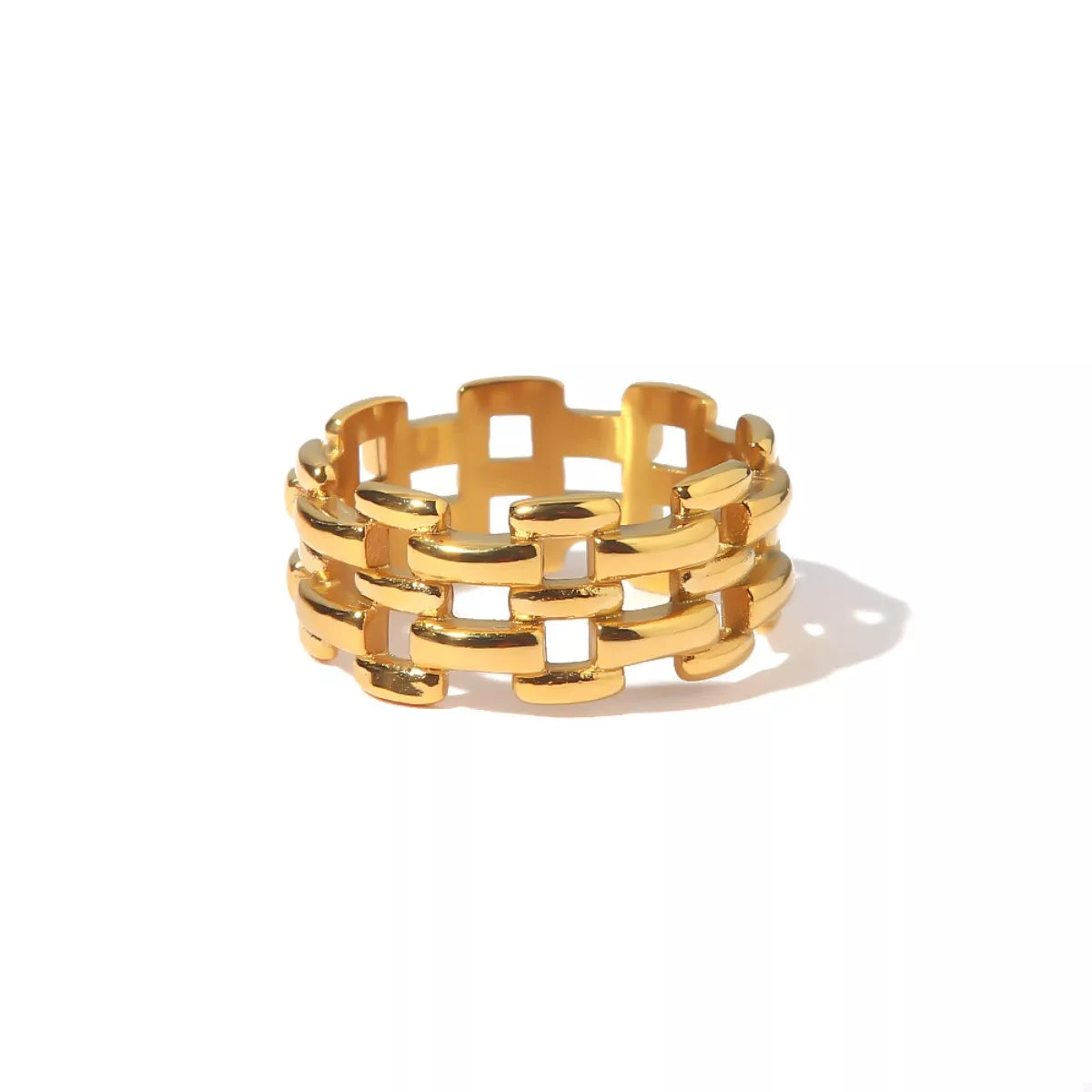 18K Gold-Plated Cutout Ring - alternate ring view