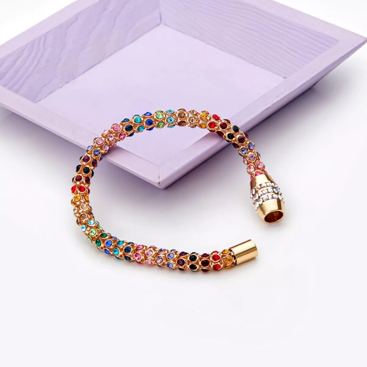 Multi-Colored Crystal Bracelet - alternate jewelry view