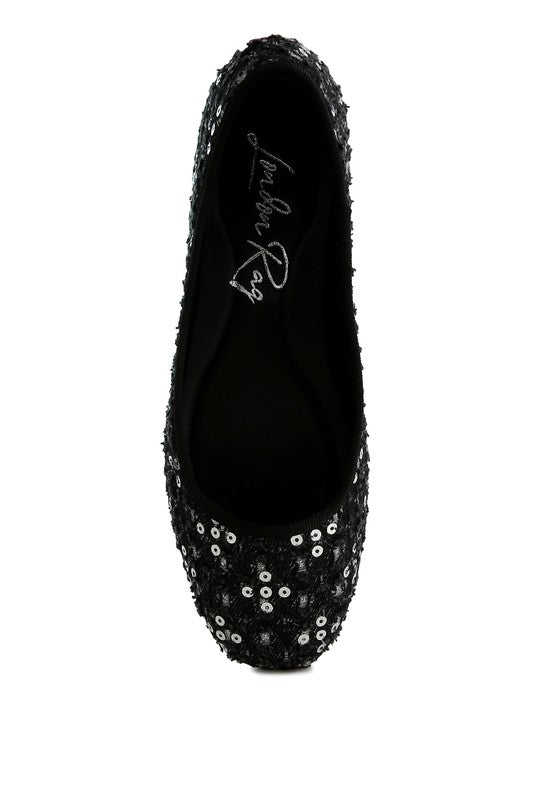 Sequin Ballet Flats