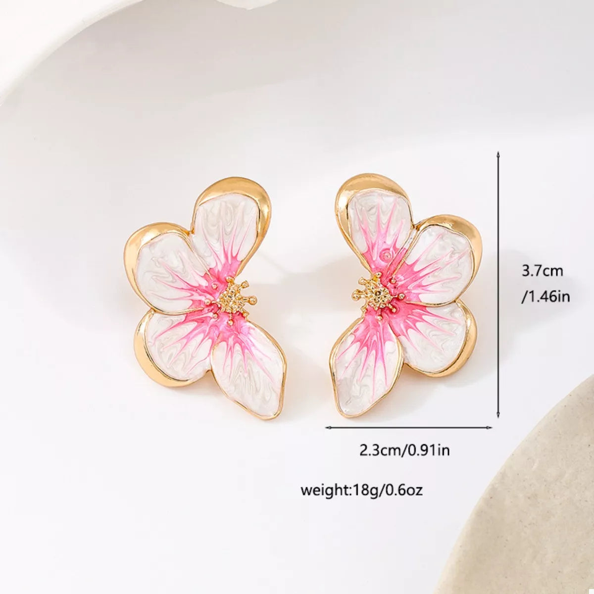 Butterfly Stud Earrings - alternate earring view