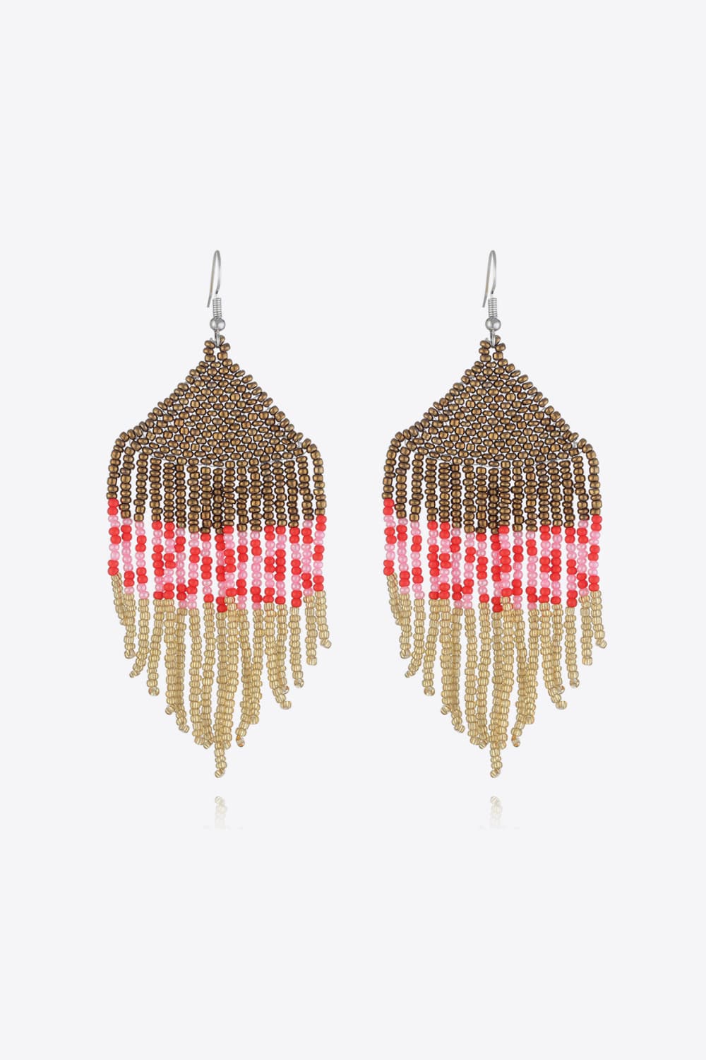 Beaded Dangle Earrings - alternate earring view