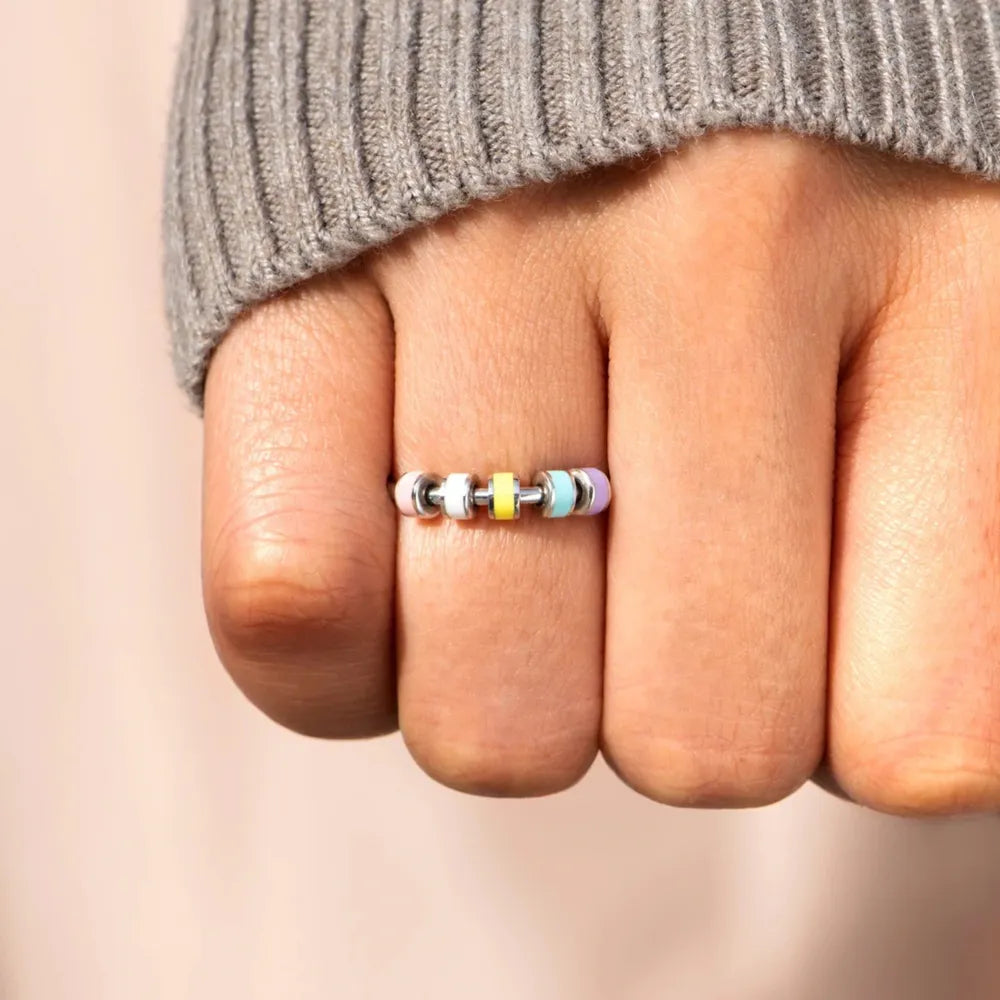 Sterling Silver Oil Drip Ring in Style B - women's ring