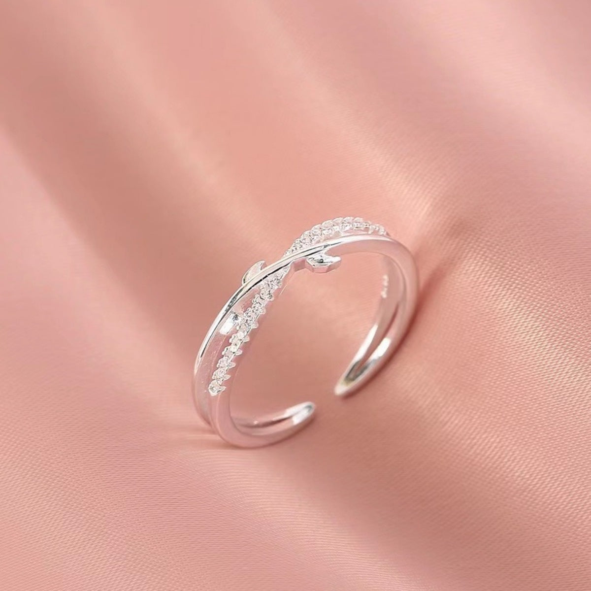 Sterling Silver Open Ring - alternate ring view