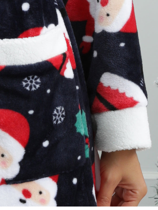 Christmas Santa Fleece Robe