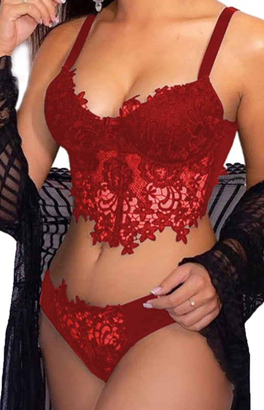 Crochet Lace Camisole Set